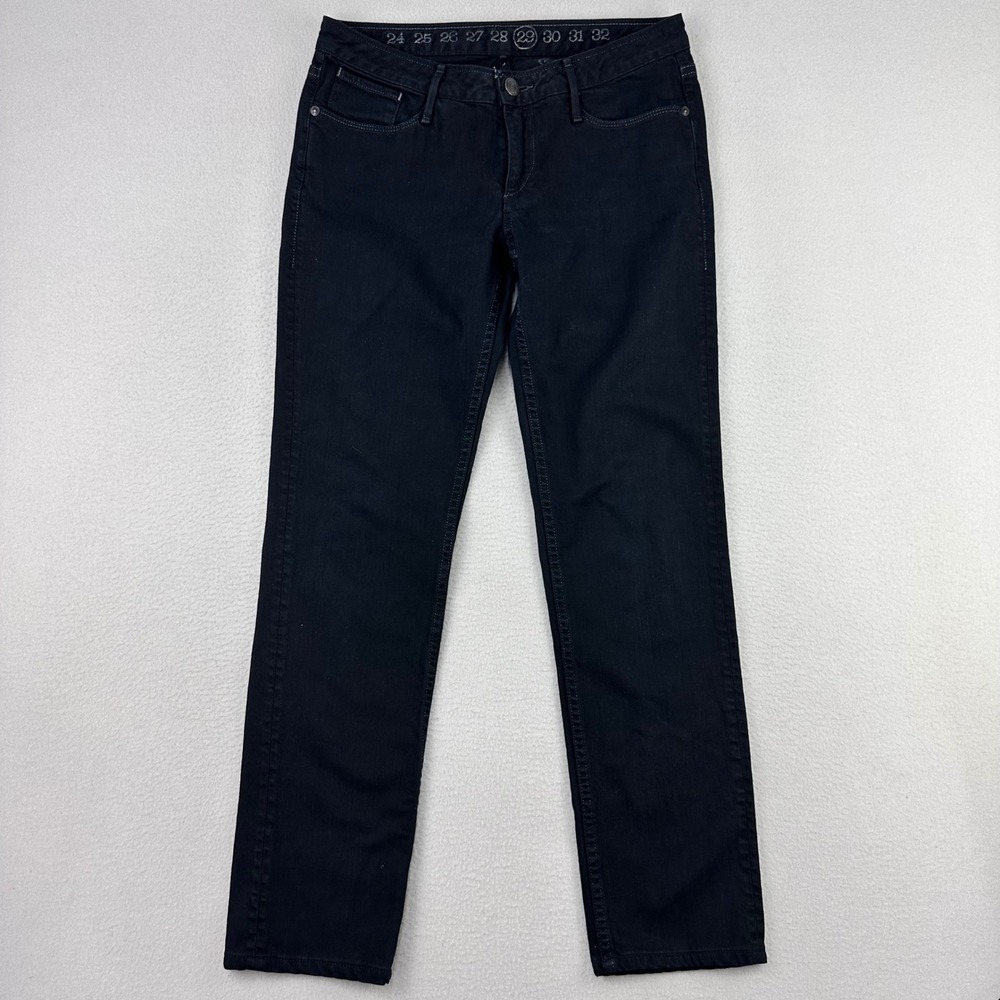 Earnest Sewn Jeans Mens 29x29 Black Harlan Skinny-Fit Denim Punk Emo Grunge USA
